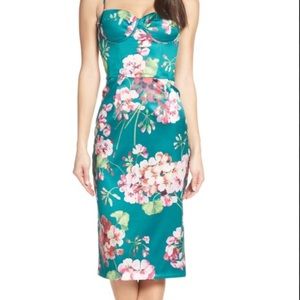 NWT Bronx & Banco Sofia MIDI Floral Dress